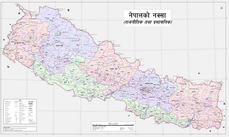 नेपाल सरकारद्वारा लिम्पियाधुरा, कालापानी, लिपुलेक सहित नेपालको नयाँ नक्सा सार्वजनिक