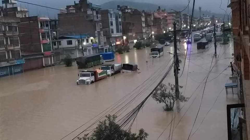 काठमाडौं उपत्यका र आसपासका क्षेत्रमा भारी वर्षा